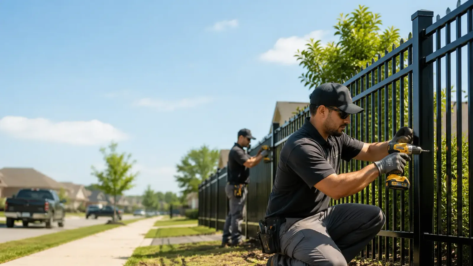 Metal Fence Installation in Roswell, GA